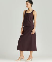 Plum Suiting Sleeveless Top