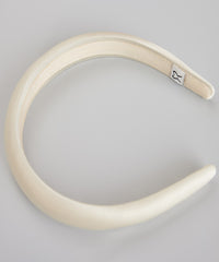 Cream Silk Headband