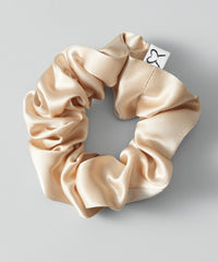 Champagne Silk Scrunchie