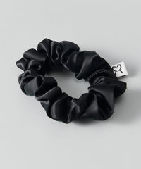 Black Silk Scrunchie