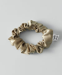 Olive Silk Scrunchie