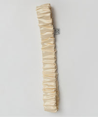 Cream Elasticated Silk Headband