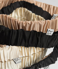 Cream Elasticated Silk Headband