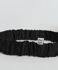 Black Elasticated Silk Headband