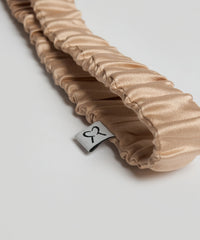 Champagne Elasticated Silk Headband