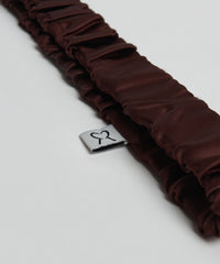 Espresso Elasticated Silk Headband
