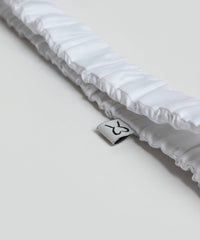 White Elasticated Cotton Headband