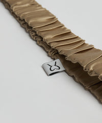 Olive Elasticated Silk Headband